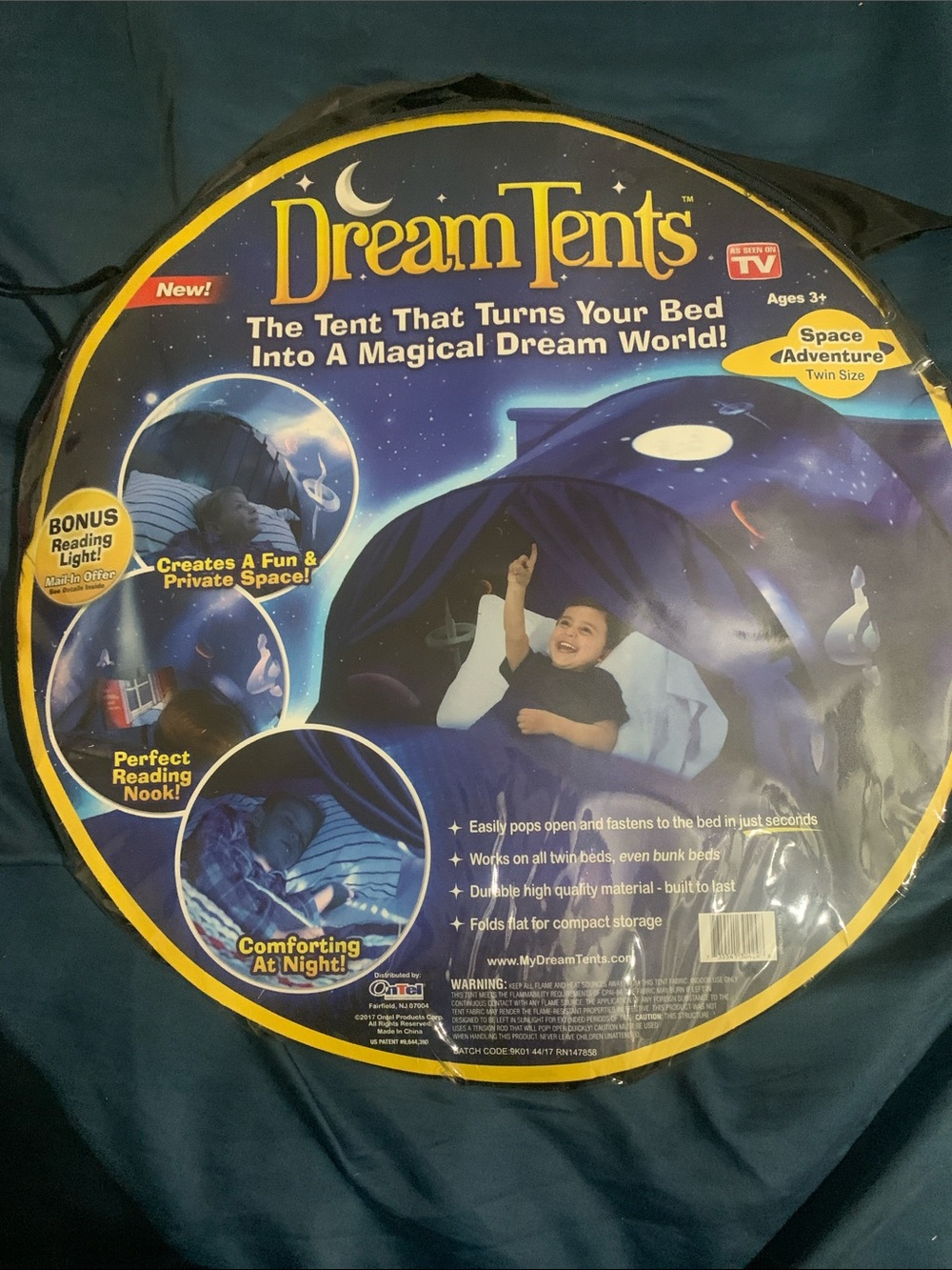 Space Adventure Kids Tent - Blue
